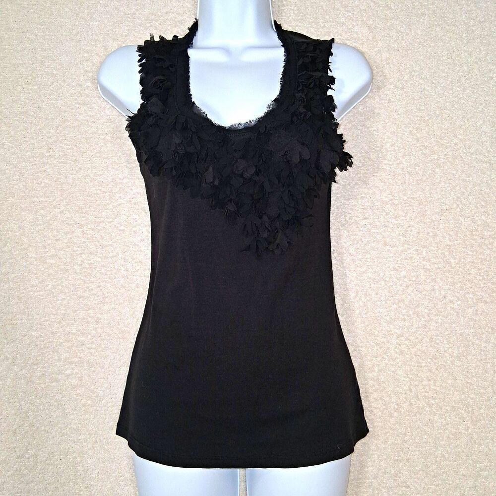 Workshop Andrea Jovine Floral Textured Top Womens Sz M Whimsigoth Avant Grande